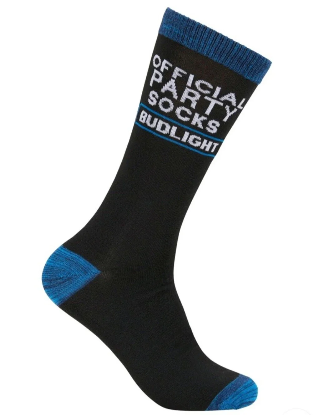 Bud Light Official Party Men’s Crew Socks 3-Pack - Blue & Black